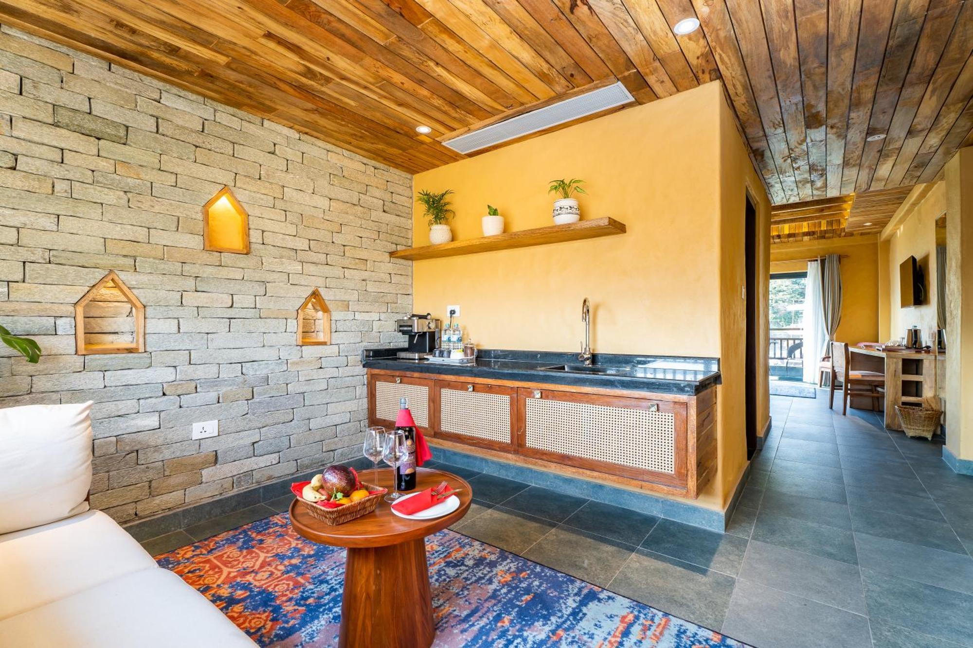 Bar Peepal Resort Pokhara Exterior foto A kitchen in a hotel